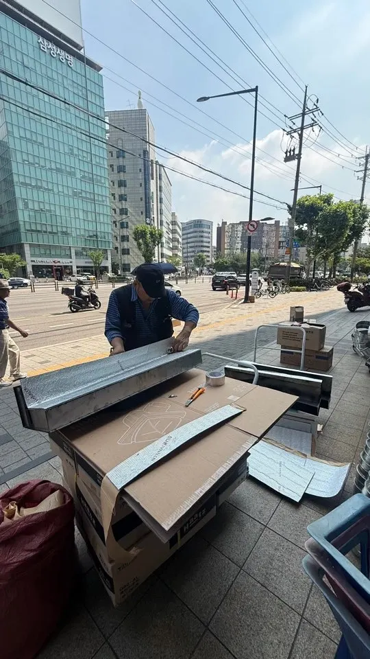 성남 환기라인시공 현장 사진